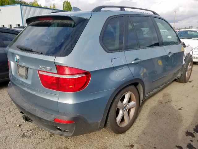 5UXFE43518L032085 - 2008 BMW X5 3.0I BLUE photo 4