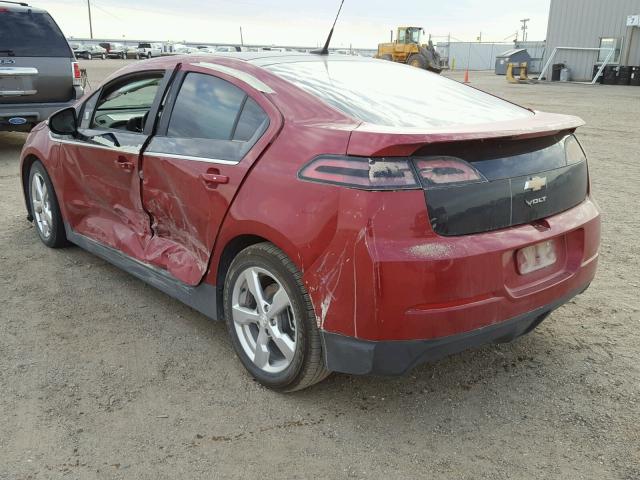 1G1RB6E47CU122604 - 2012 CHEVROLET VOLT RED photo 3