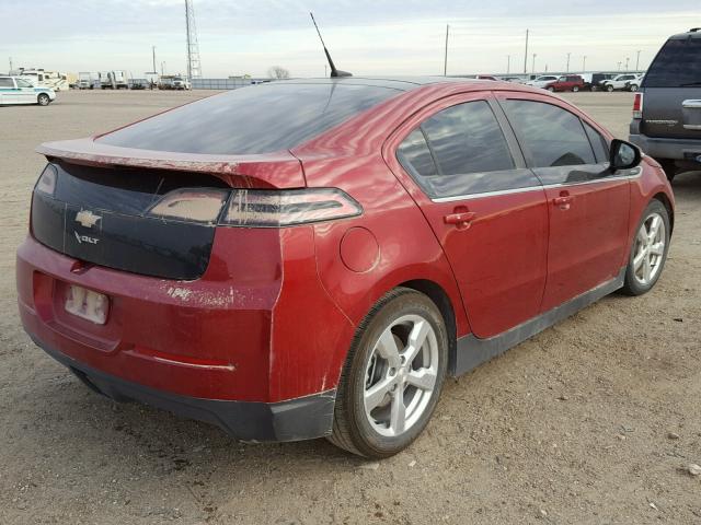 1G1RB6E47CU122604 - 2012 CHEVROLET VOLT RED photo 4