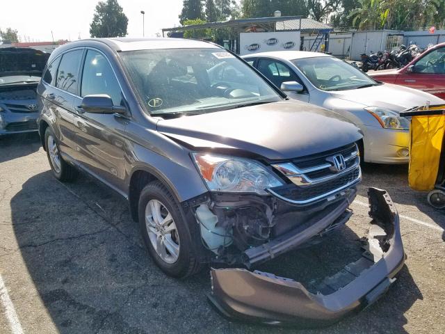 5J6RE3H7XBL034566 - 2011 HONDA CR-V EXL GRAY photo 1