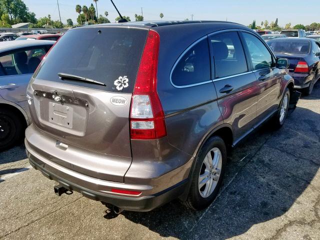 5J6RE3H7XBL034566 - 2011 HONDA CR-V EXL GRAY photo 4