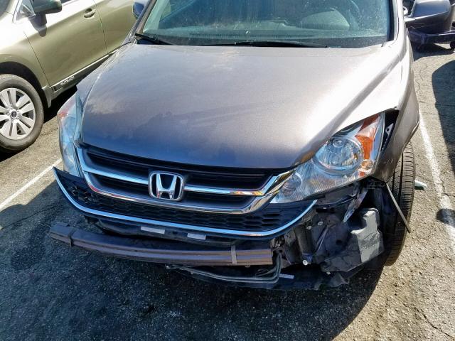 5J6RE3H7XBL034566 - 2011 HONDA CR-V EXL GRAY photo 7