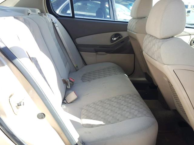1G1ZT54895F223209 - 2005 CHEVROLET MALIBU LS 金色 照片 6