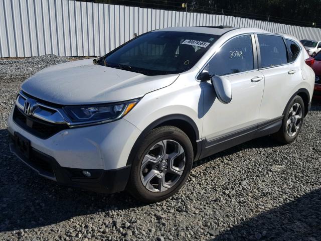 2HKRW1H85HH502927 - 2017 HONDA CR-V EXL WHITE photo 2