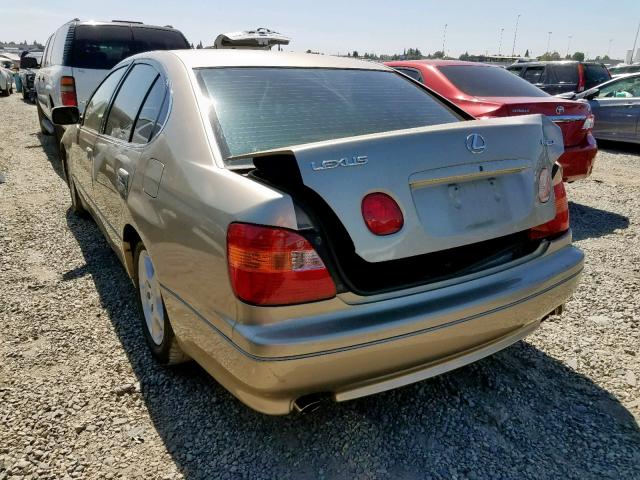 JT8BD68S5W0035095 - 1998 LEXUS GS 300 GOLD photo 3