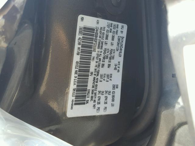 1D4HS58N93F529302 - 2003 DODGE DURANGO SL GRAY photo 10