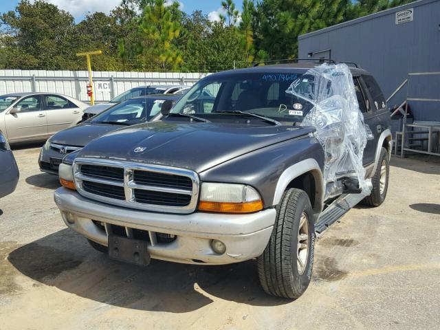 1D4HS58N93F529302 - 2003 DODGE DURANGO SL GRAY photo 2