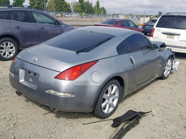 JN1AZ34D25M604032 - 2005 NISSAN 350Z COUPE GRAY photo 4