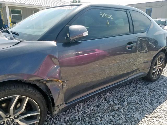 JTKJF5C70E3075112 - 2014 TOYOTA SCION TC ნაცრისფერი ფოტო 9