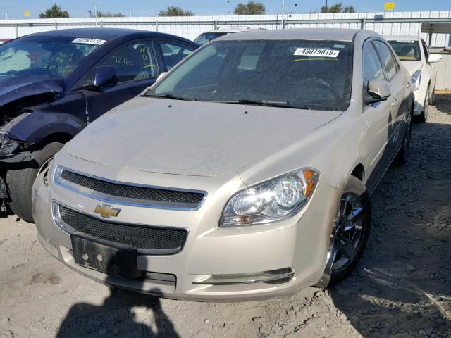 1G1ZC5EB4AF155003 - 2010 CHEVROLET MALIBU 1LT TAN photo 2