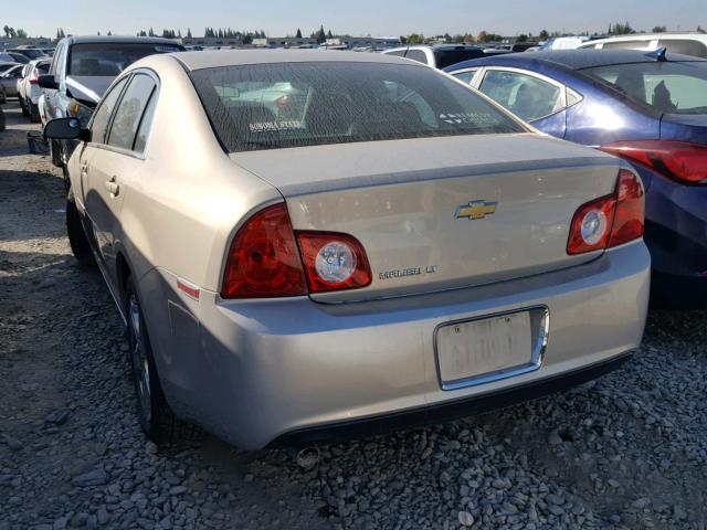 1G1ZC5EB4AF155003 - 2010 CHEVROLET MALIBU 1LT TAN photo 3