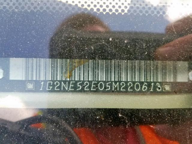 1G2NE52E05M220613 - 2005 PONTIAC GRAND AM S GOLD photo 10