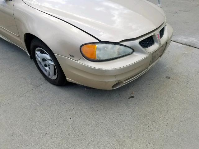 1G2NE52E05M220613 - 2005 PONTIAC GRAND AM S GOLD photo 9