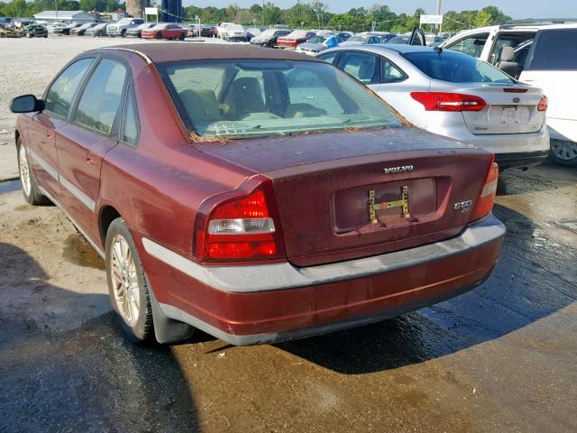 YV1TS94D8Y1115809 - 2000 VOLVO S80 RED photo 3