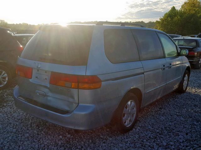 5FNRL18623B124936 - 2003 HONDA ODYSSEY EX GREEN photo 4