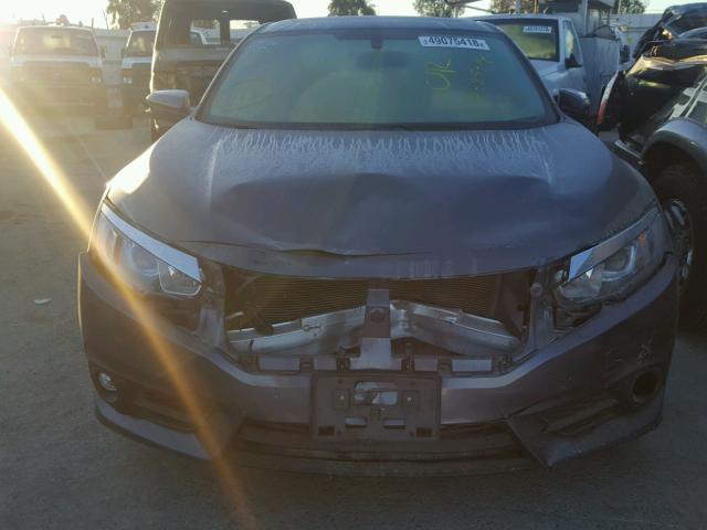 2HGFC1F35GH645730 - 2016 HONDA CIVIC EX GRAY photo 9