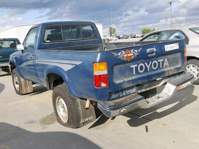 JT4RN01P0L7028574 - 1990 TOYOTA PICKUP 1/2 BLUE photo 3