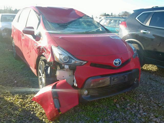 JTDZN3EU3FJ020283 - 2015 TOYOTA PRIUS V RED photo 1