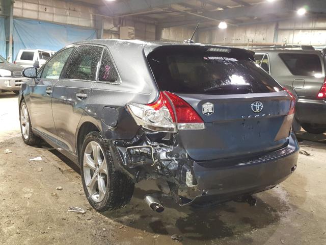 4T3BK11A59U011195 - 2009 TOYOTA VENZA BASE GRAY photo 3