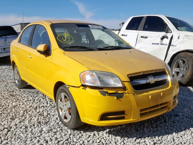 KL1TD5DE3AB118481 - 2010 CHEVROLET AVEO LS YELLOW photo 1