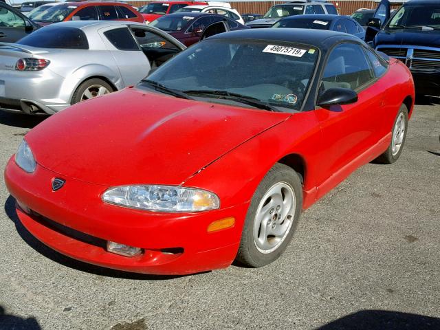 4E3AK54F0SE209330 - 1995 EAGLE TALON TSI RED photo 2