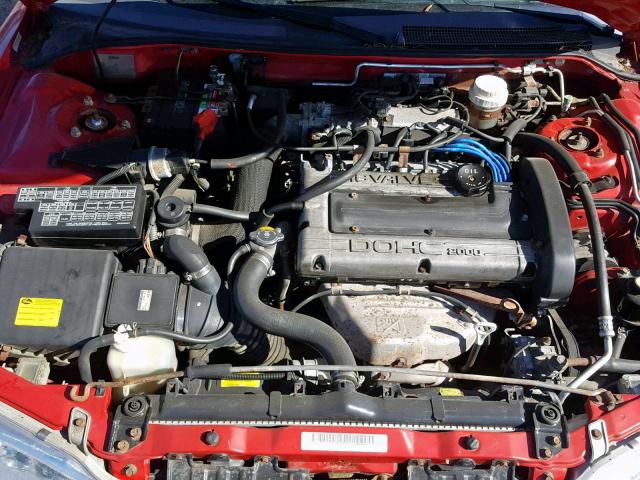 4E3AK54F0SE209330 - 1995 EAGLE TALON TSI RED photo 7