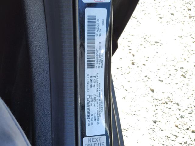 1C3CCBBB1DN764077 - 2013 CHRYSLER 200 TOURIN BLACK photo 10