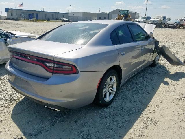 2C3CDXBG2FH771623 - 2015 DODGE CHARGER SE SILVER photo 4