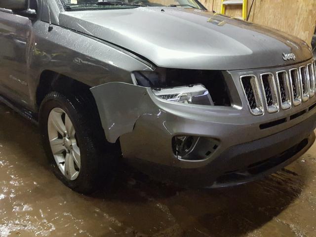 1C4NJDEB6ED622316 - 2014 JEEP COMPASS LA GRAY photo 9