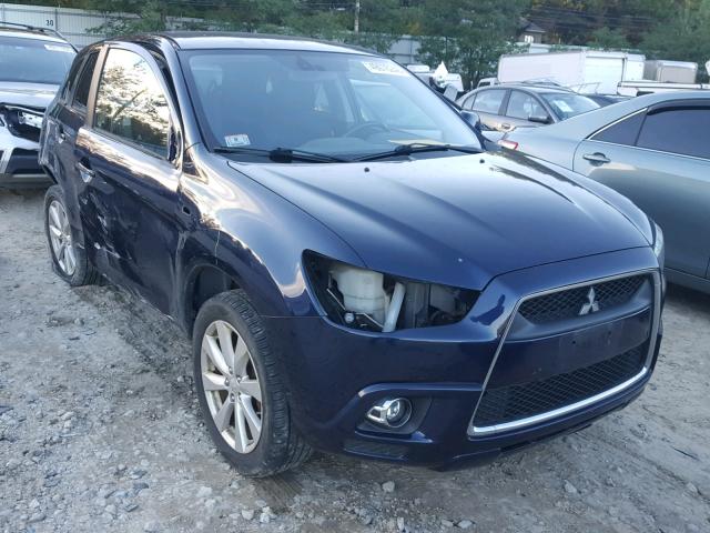 JA4AR4AU9CZ001953 - 2012 MITSUBISHI OUTLANDER BLUE photo 1