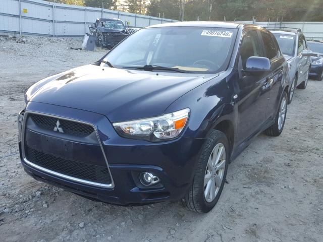 JA4AR4AU9CZ001953 - 2012 MITSUBISHI OUTLANDER BLUE photo 2