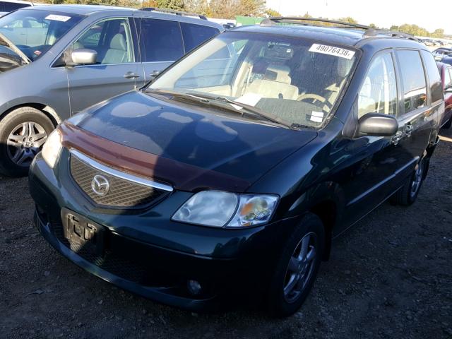 JM3LW28J630361572 - 2003 MAZDA MPV WAGON GREEN photo 2