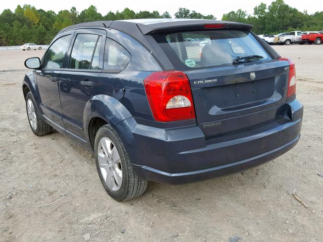 1B3HB48B57D361531 - 2007 DODGE CALIBER SX BLUE photo 3