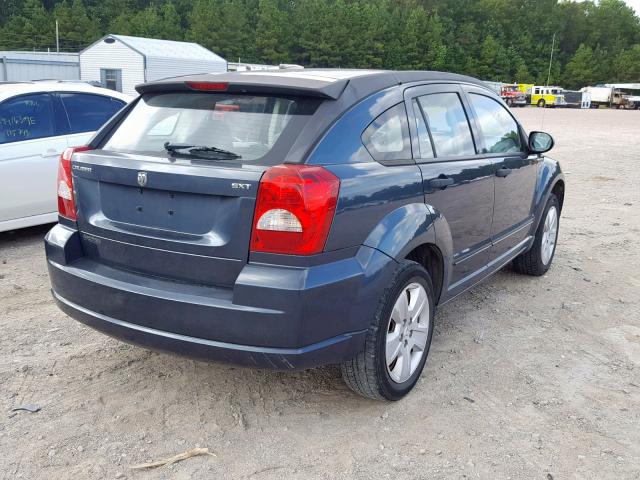 1B3HB48B57D361531 - 2007 DODGE CALIBER SX BLUE photo 4