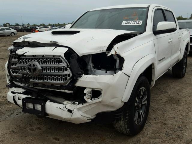 5TFAZ5CN1HX028553 - 2017 TOYOTA TACOMA DOU WHITE photo 2