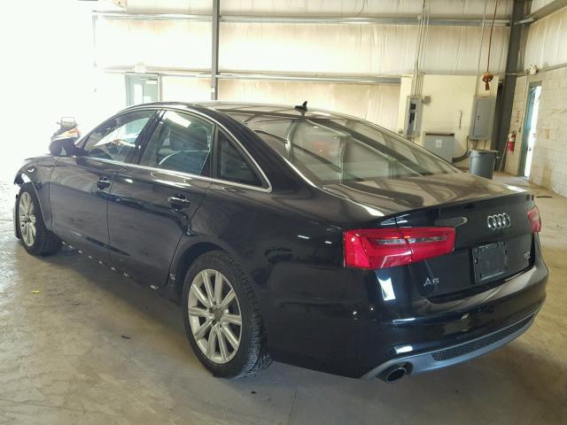 WAUHGAFC8DN075654 - 2013 AUDI A6 PRESTIG BLACK photo 3