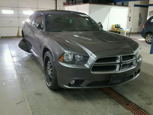 2C3CDXHG6EH262527 - 2014 DODGE CHARGER SX GRAY photo 1