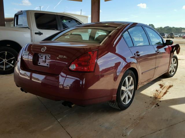 1N4BA41E46C826595 - 2006 NISSAN MAXIMA SE RED photo 4