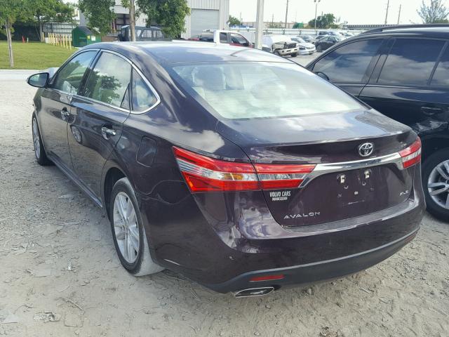 4T1BK1EB5DU015008 - 2013 TOYOTA AVALON BAS Tünd qırmızı foto 3