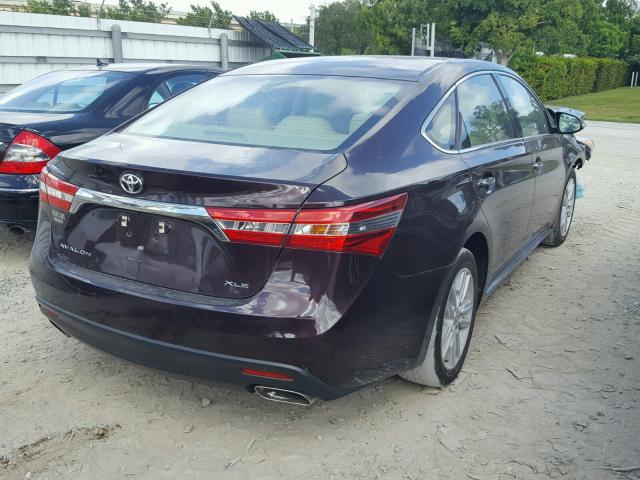 4T1BK1EB5DU015008 - 2013 TOYOTA AVALON BAS Tünd qırmızı foto 4