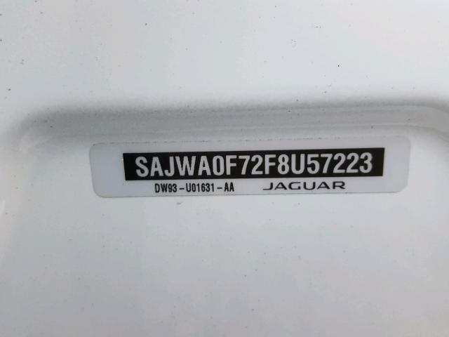 SAJWA0F72F8U57223 - 2015 JAGUAR XF 3.0 SPO WHITE photo 10
