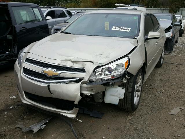 1G11C5SA0DF170482 - 2013 CHEVROLET MALIBU 1LT GOLD photo 2