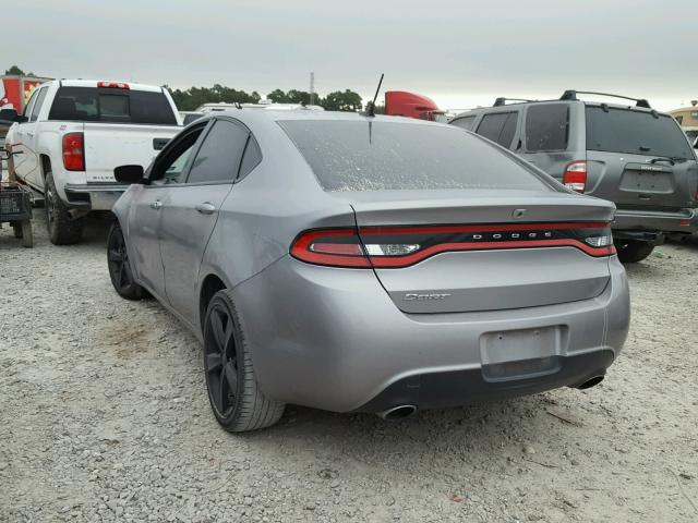 1C3CDFBB2GD530450 - 2016 DODGE DART SXT SILVER photo 3