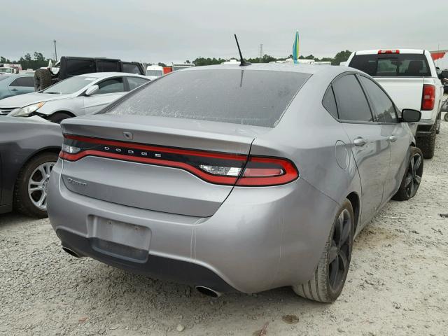 1C3CDFBB2GD530450 - 2016 DODGE DART SXT SILVER photo 4