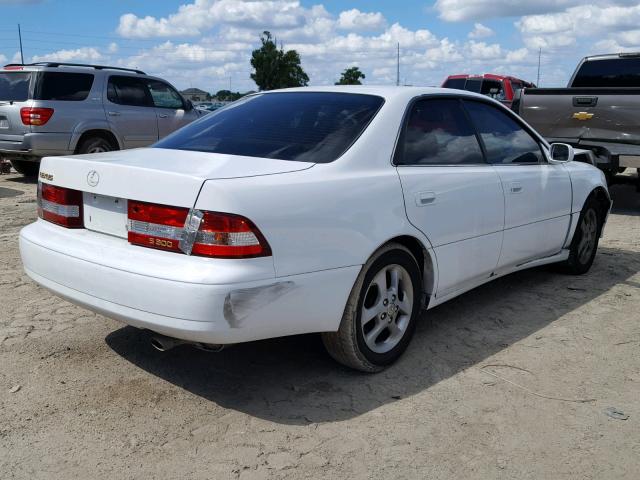 JT8BF28G310324225 - 2001 LEXUS ES 300 WHITE photo 4