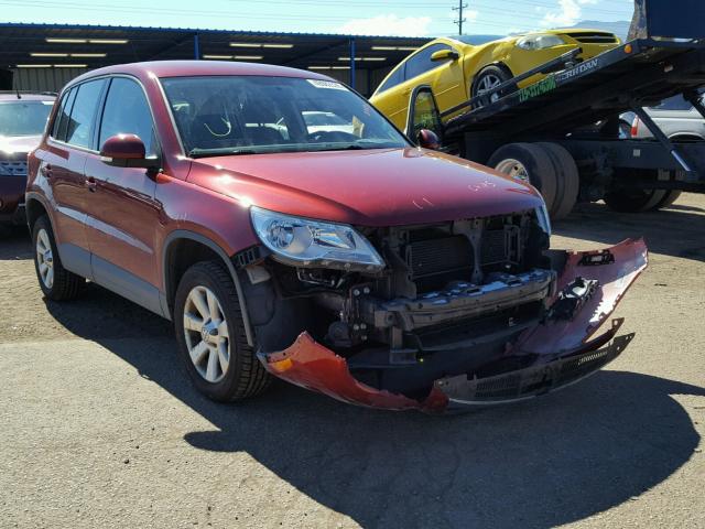 WVGBV7AX2AW002566 - 2010 VOLKSWAGEN TIGUAN SE RED photo 1