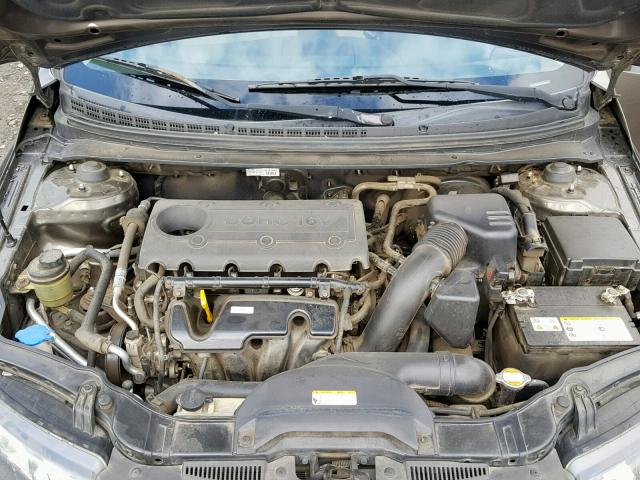 KNAFU5A26B5347119 - 2011 KIA FORTE EX GRAY photo 7