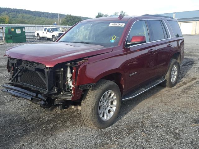 1GKS2AKCXGR340427 - 2016 GMC YUKON SLE RED photo 2