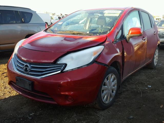 3N1CE2CP4EL352692 - 2014 NISSAN VERSA NOTE RED photo 2