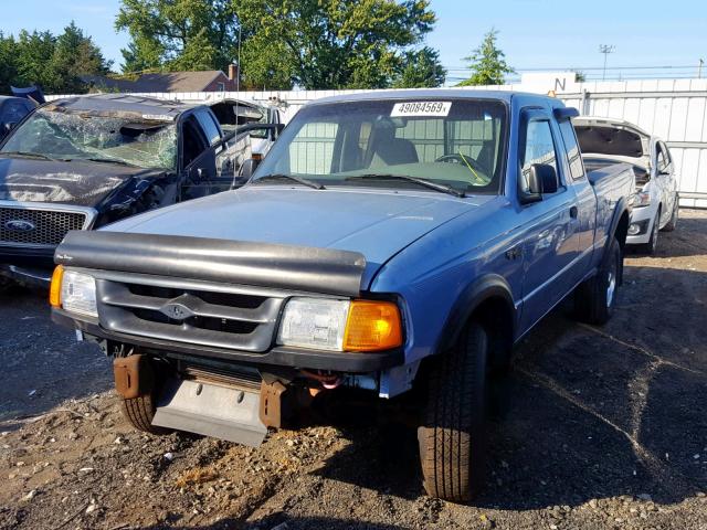 1FTCR15X8VTA14846 - 1997 FORD RANGER SUP BLUE photo 2